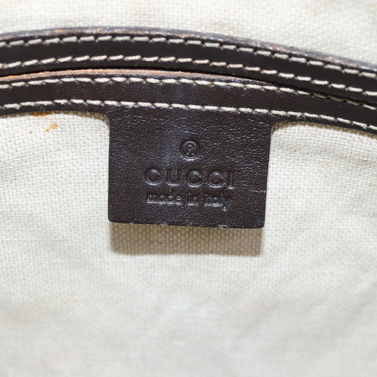 GUCCI GG Supreme Shoulder Bag PVC Leather Beige 295257  th5026