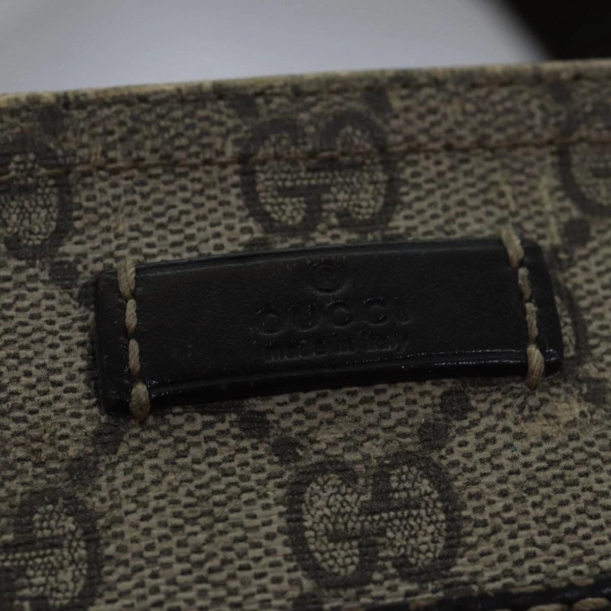 GUCCI GG Supreme Shoulder Bag PVC Leather Beige 295257  th5026