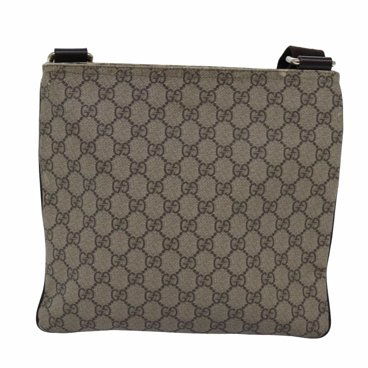 GUCCI GG Supreme Shoulder Bag PVC Leather Beige 295257  th5026