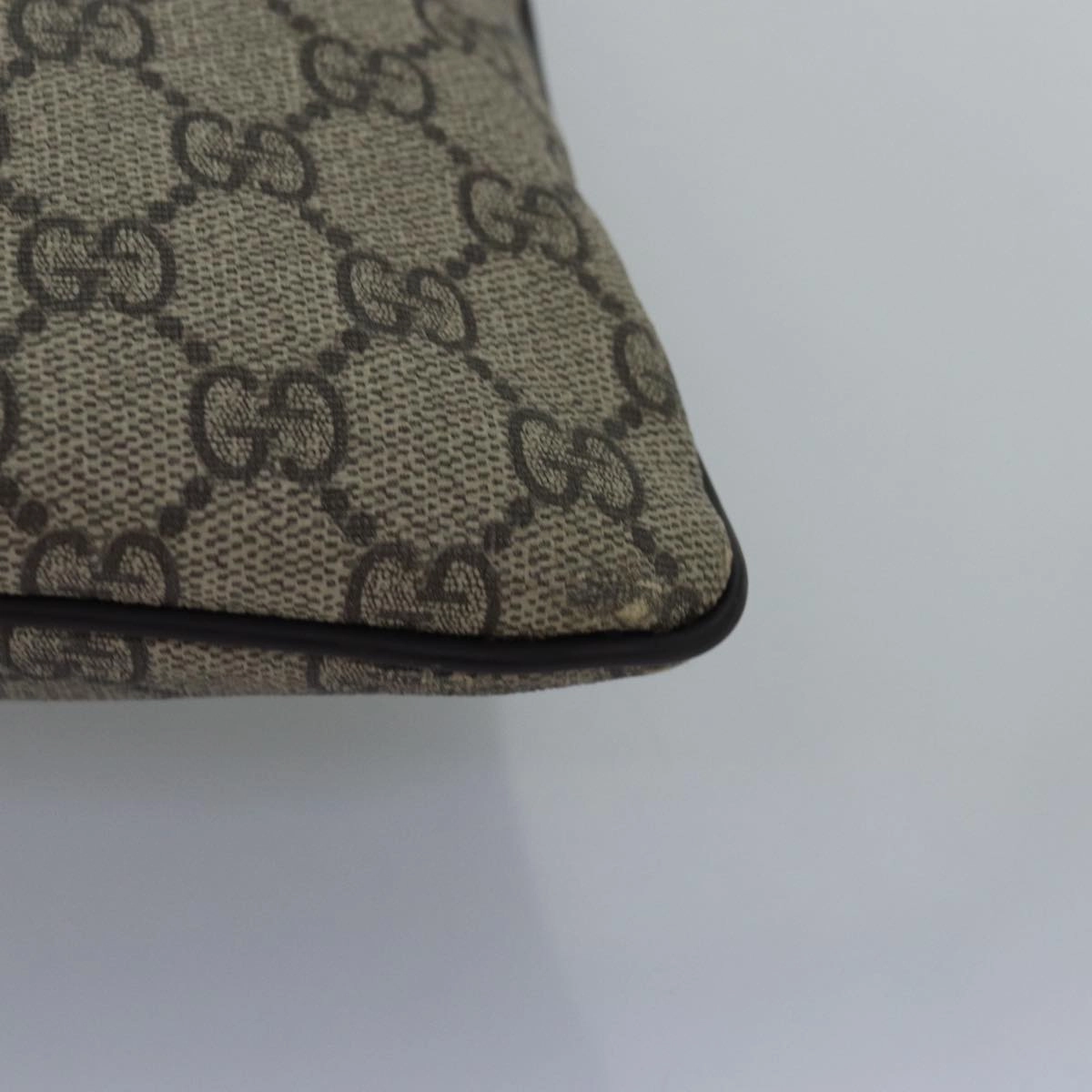 GUCCI GG Supreme Shoulder Bag PVC Leather Beige 295257  th5026