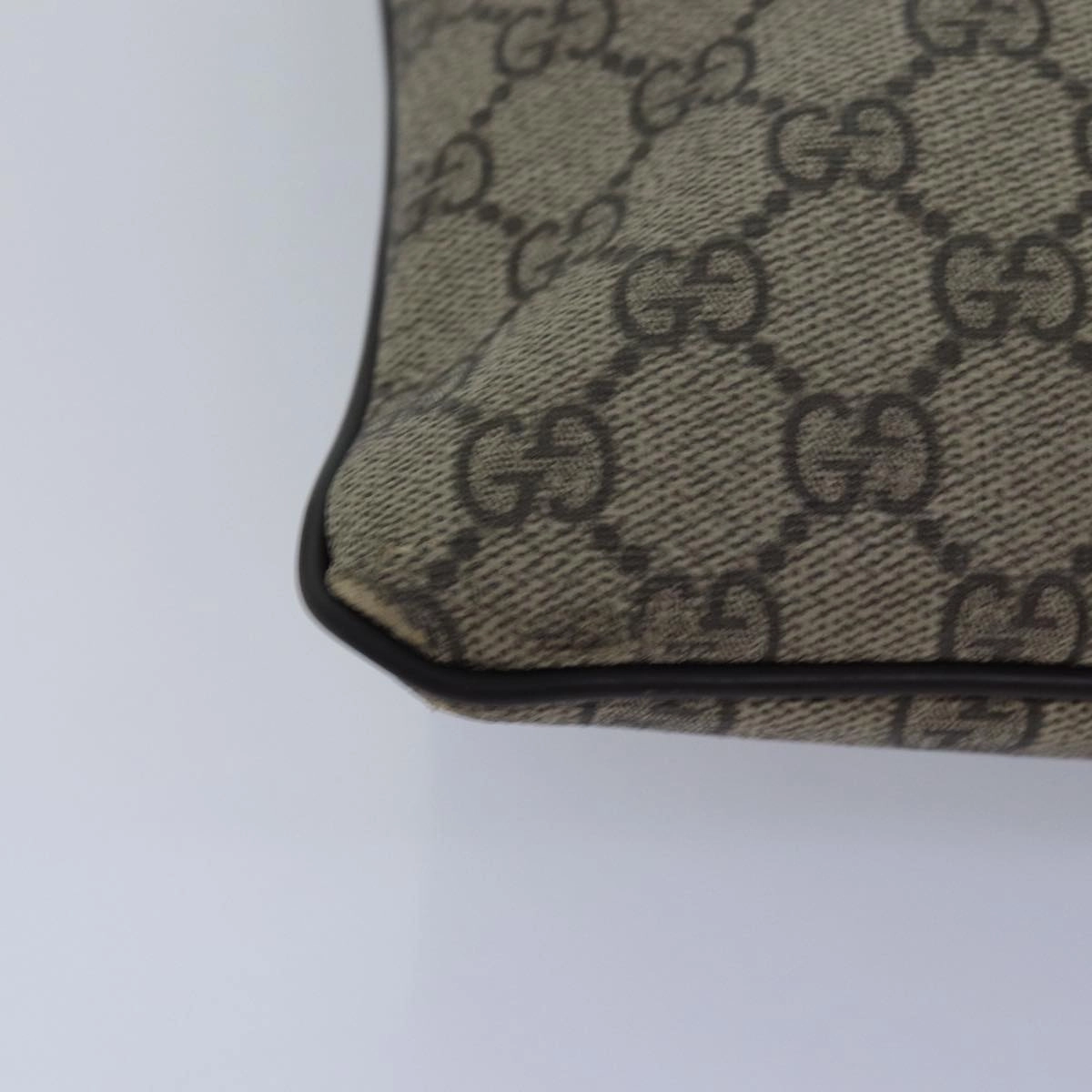 GUCCI GG Supreme Shoulder Bag PVC Leather Beige 295257  th5026