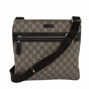 GUCCI GG Supreme Shoulder Bag PVC Leather Beige 295257  th5026