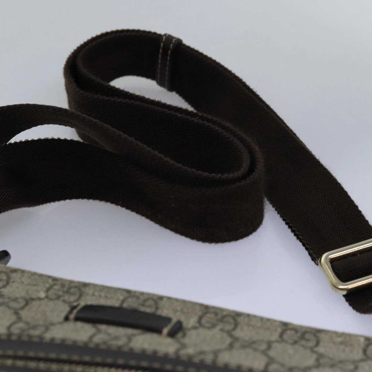 GUCCI GG Supreme Shoulder Bag PVC Leather Beige 295257  th5026