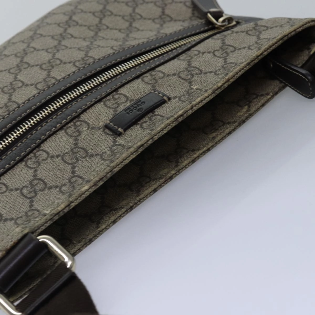 GUCCI GG Supreme Shoulder Bag PVC Leather Beige 295257  th5026