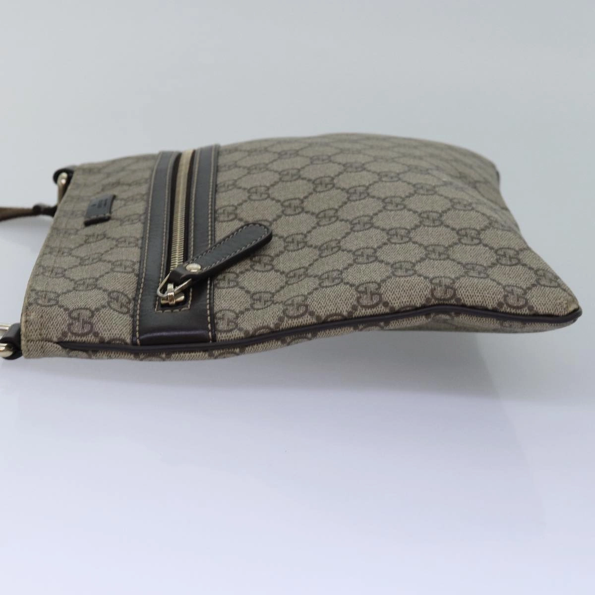 GUCCI GG Supreme Shoulder Bag PVC Leather Beige 295257  th5026