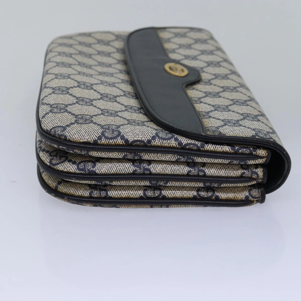 GUCCI GG Supreme Shoulder Bag PVC Leather Navy 004 106 0024  bs15229