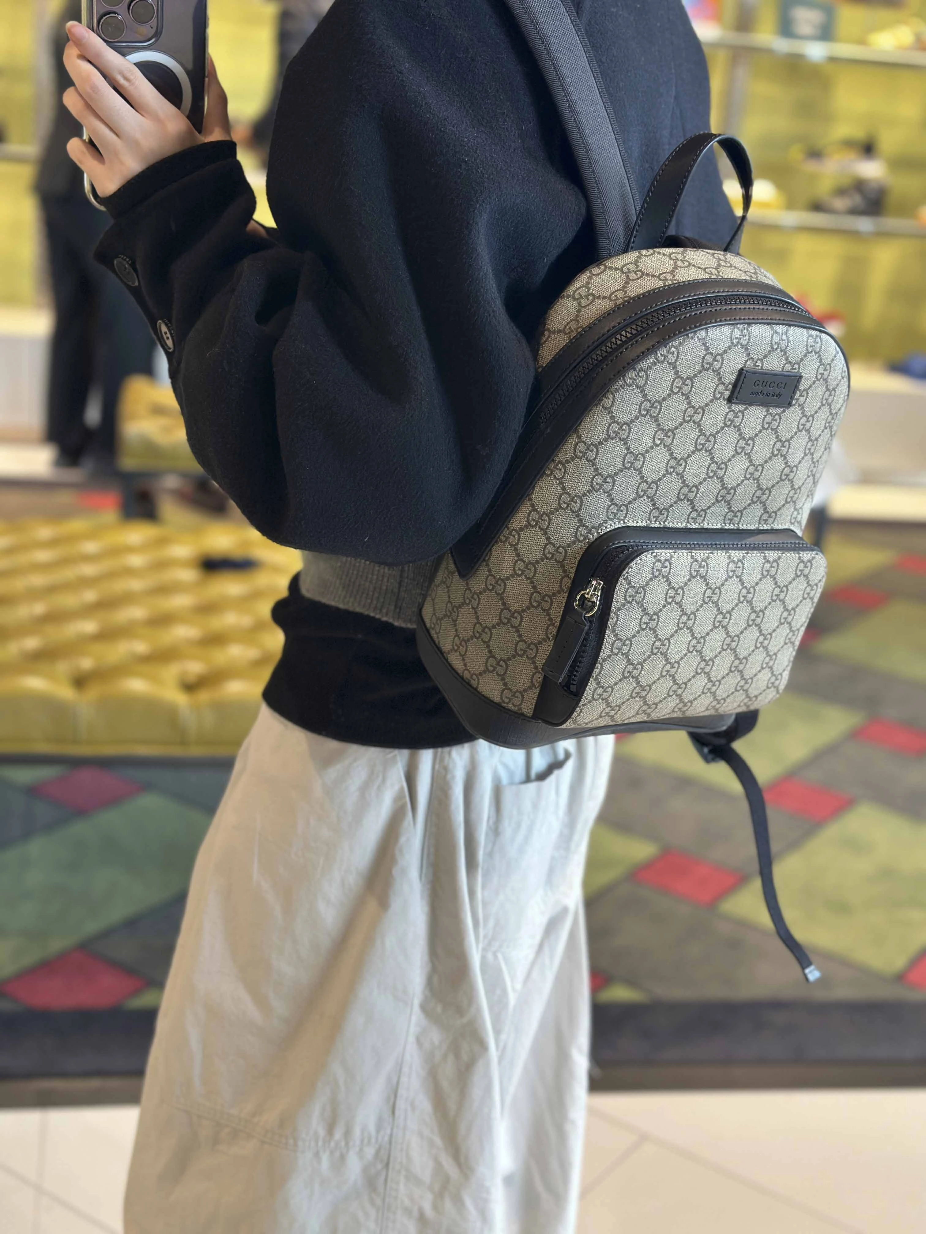 Gucci GG Supreme Small Backpack