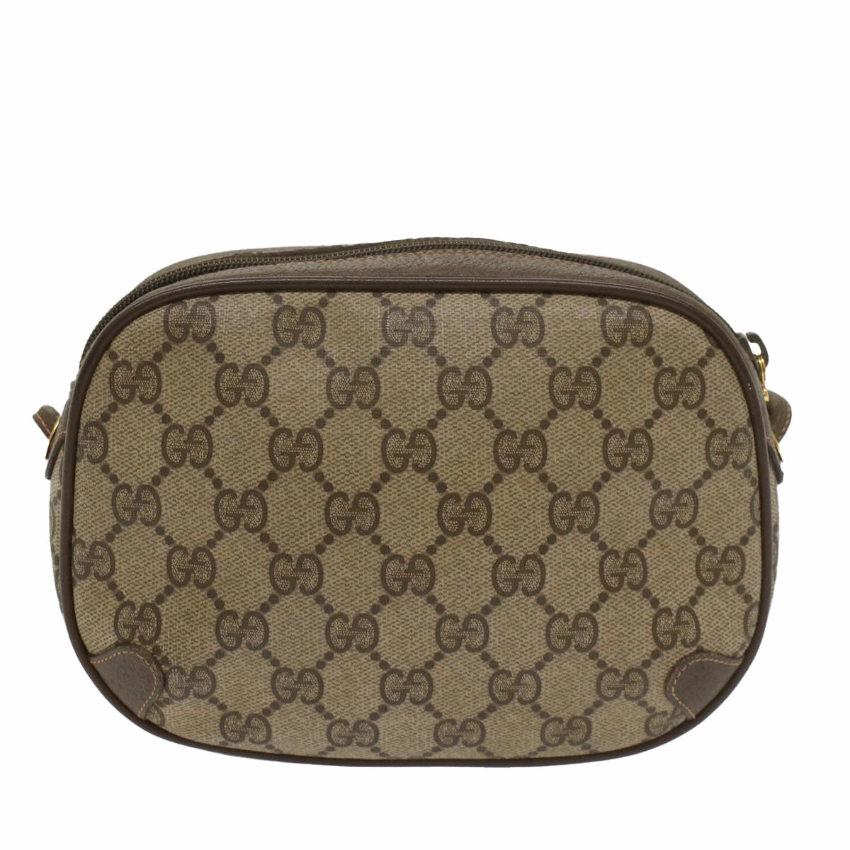 GUCCI GG Supreme Web Sherry Line Shoulder Bag Beige Red 156 02 066  ki3606