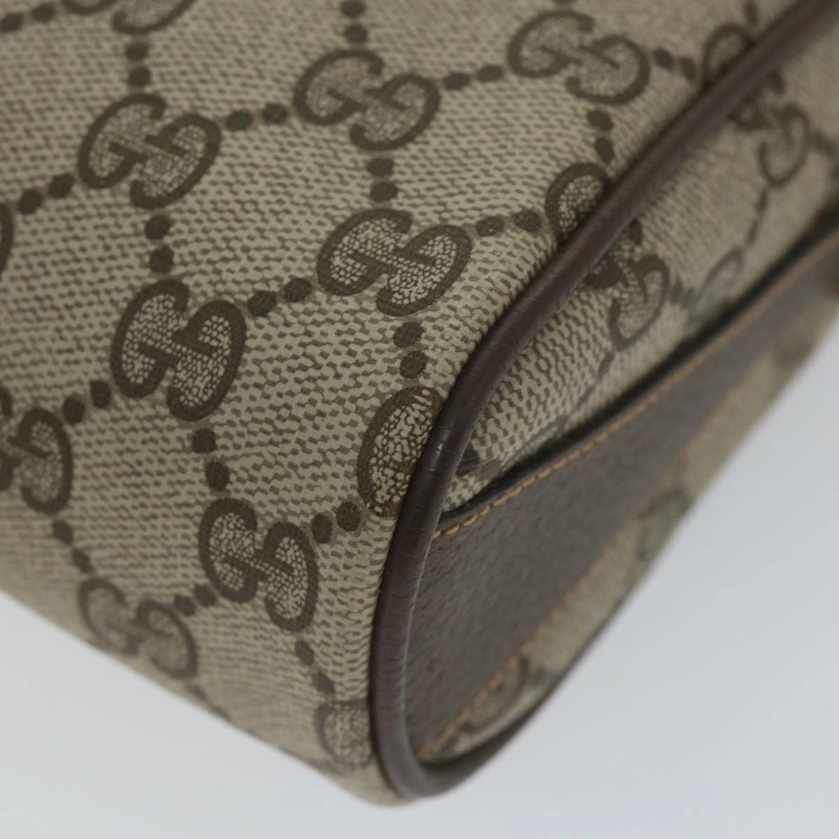 GUCCI GG Supreme Web Sherry Line Shoulder Bag Beige Red 89 02 018  9270