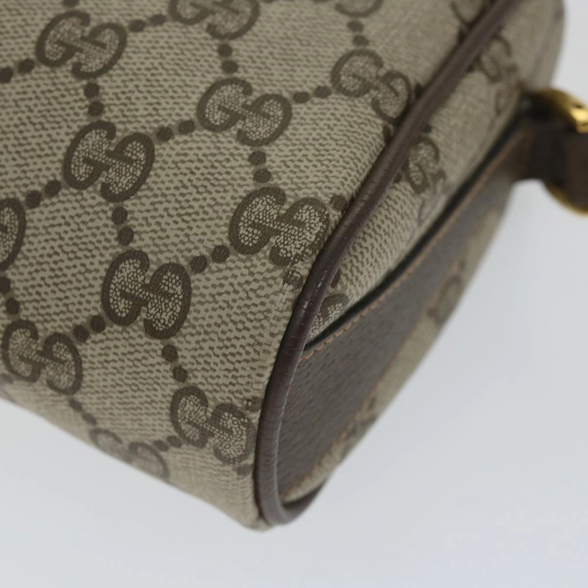 GUCCI GG Supreme Web Sherry Line Shoulder Bag Beige Red 89 02 018  9270