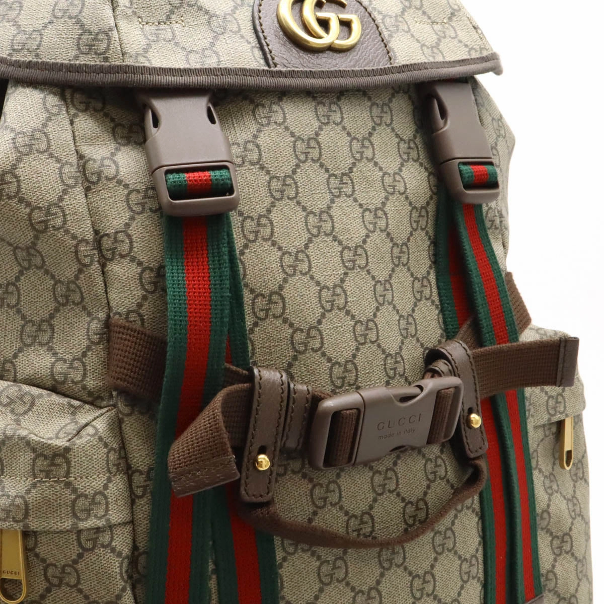 Gucci GG Supreme Web Skateboard Backpack