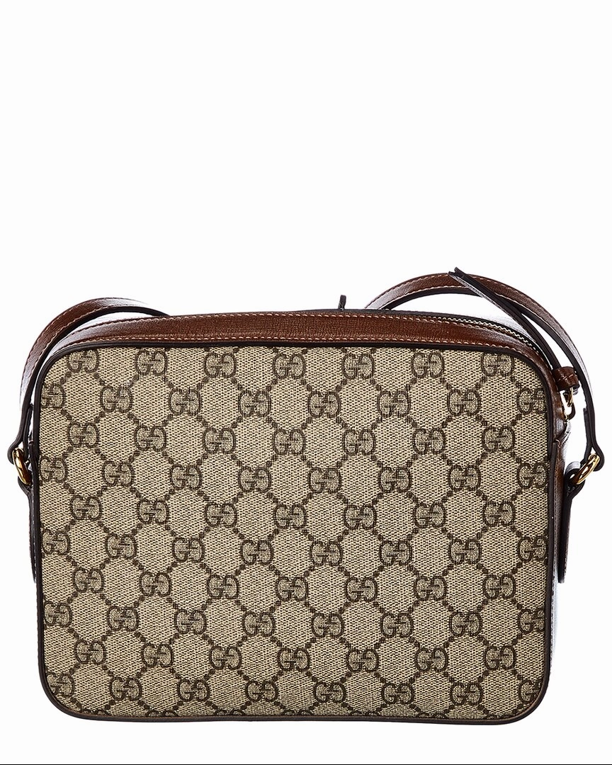 Gucci Horsebit 1955 Small GG Supreme Canvas & Leather Shoulder Bag
