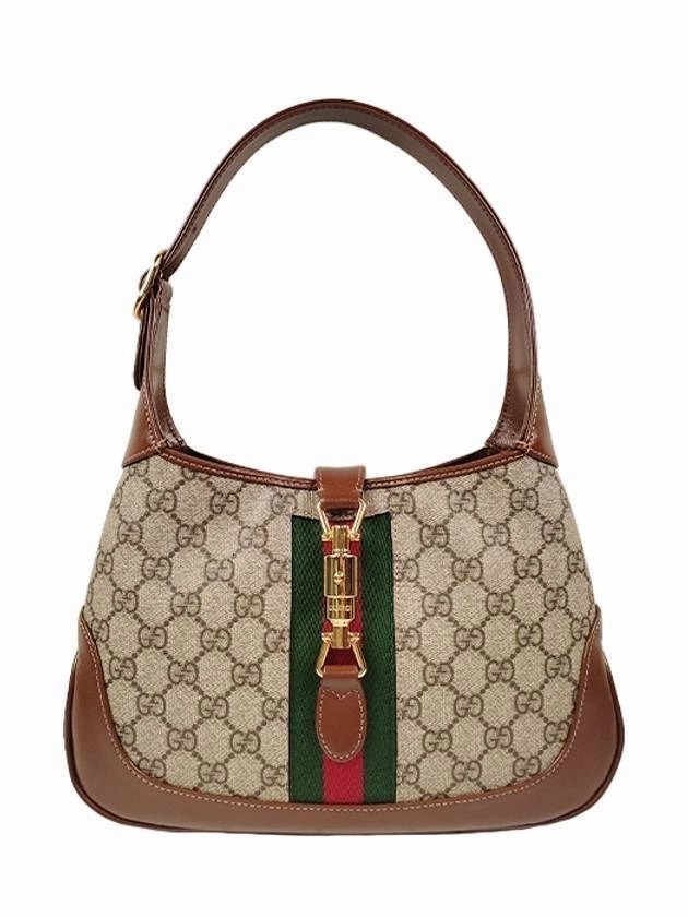 Gucci Jackie 1961 GG Supreme Small Shoulder Bag Brown