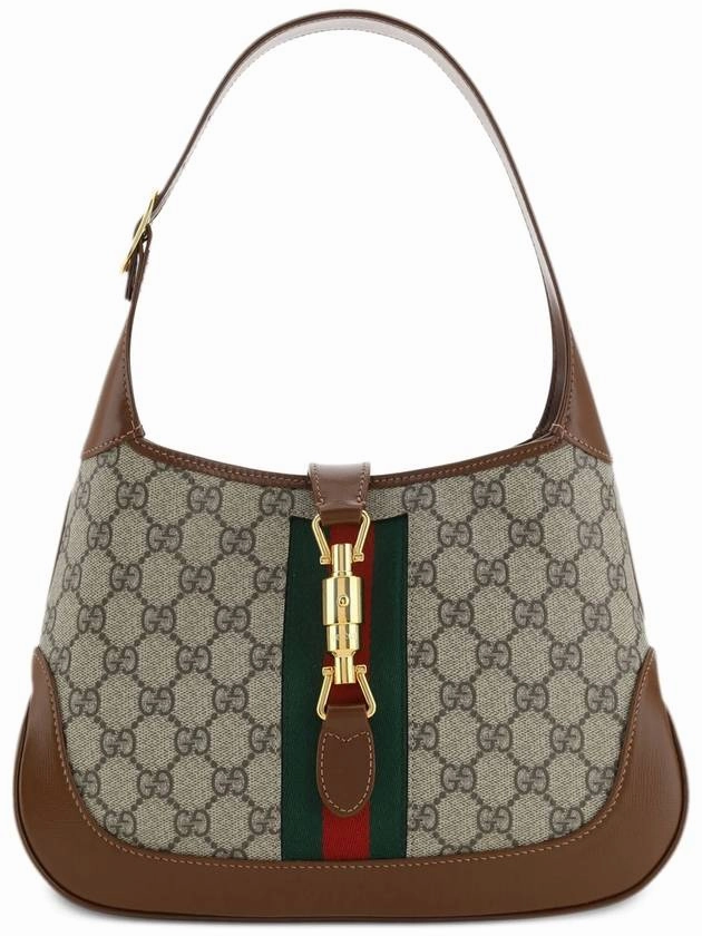 Gucci Jackie 1961 GG Supreme Small Shoulder Bag Brown