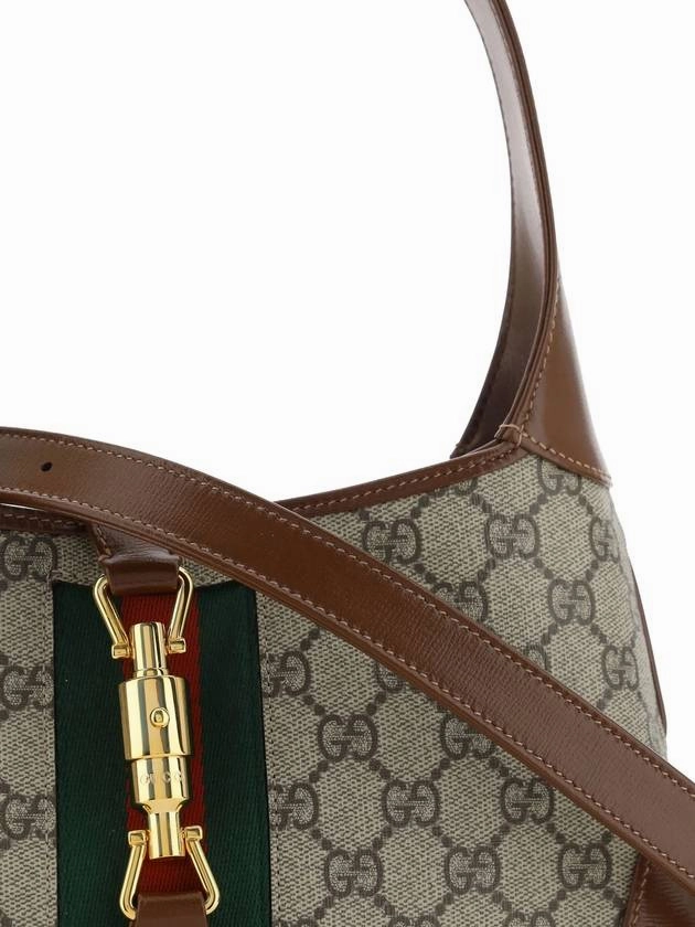 Gucci Jackie 1961 GG Supreme Small Shoulder Bag Brown