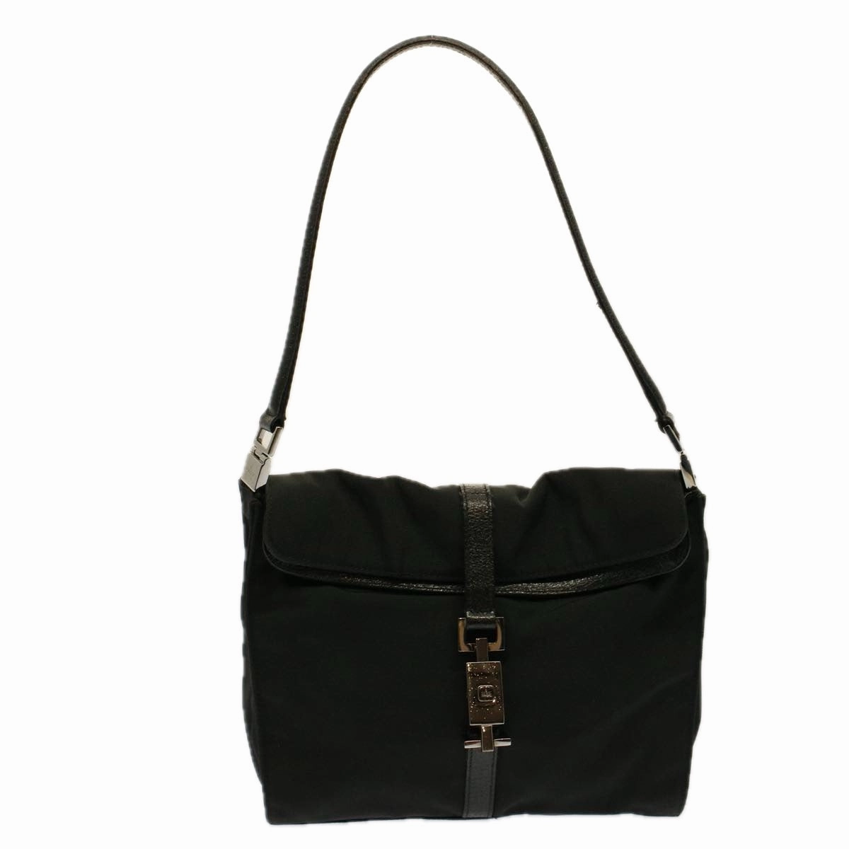 GUCCI Jackie Shoulder Bag Nylon Black  58805