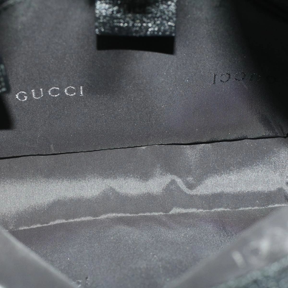 GUCCI Jackie Shoulder Bag Nylon Black  58805