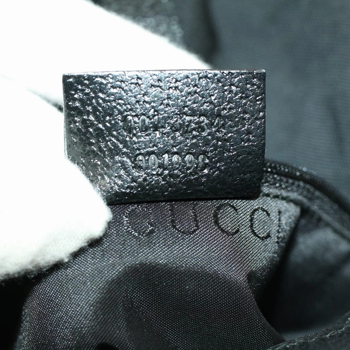 GUCCI Jackie Shoulder Bag Nylon Black  58805