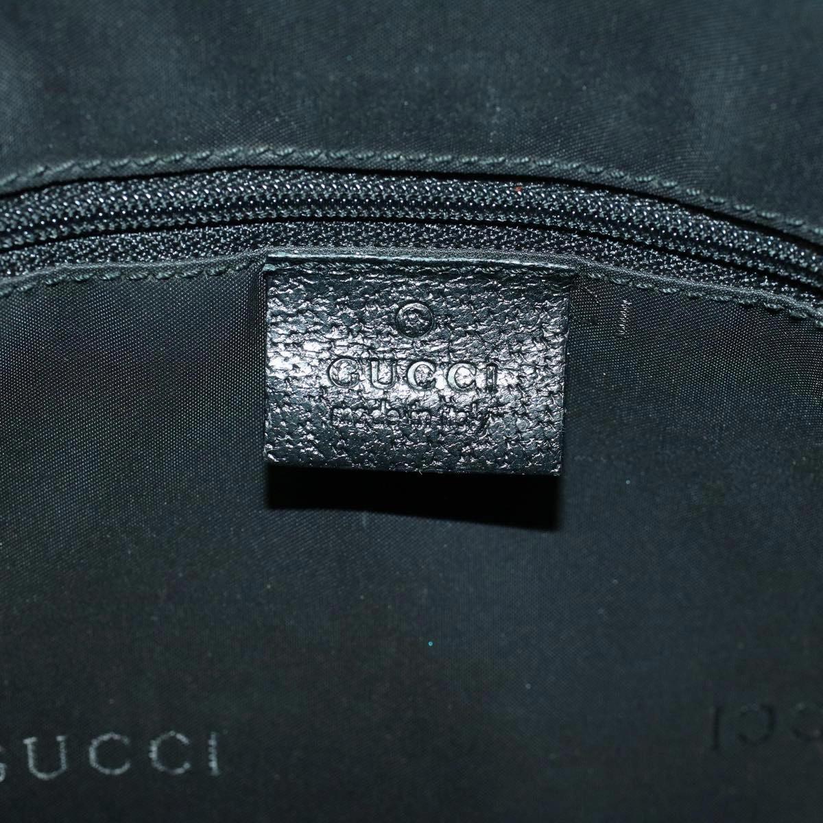 GUCCI Jackie Shoulder Bag Nylon Black  58805