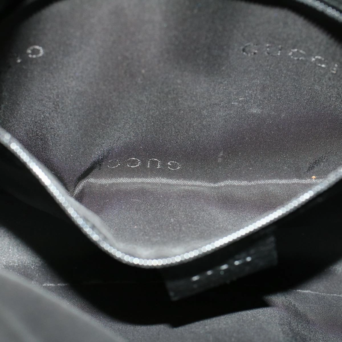 GUCCI Jackie Shoulder Bag Nylon Black  58805