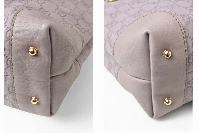 Gucci Leather 2way Tote/Shoulder Bag GG Pattern