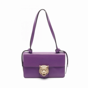 Gucci Leather Animalier Tiger Head Shoulder Bag