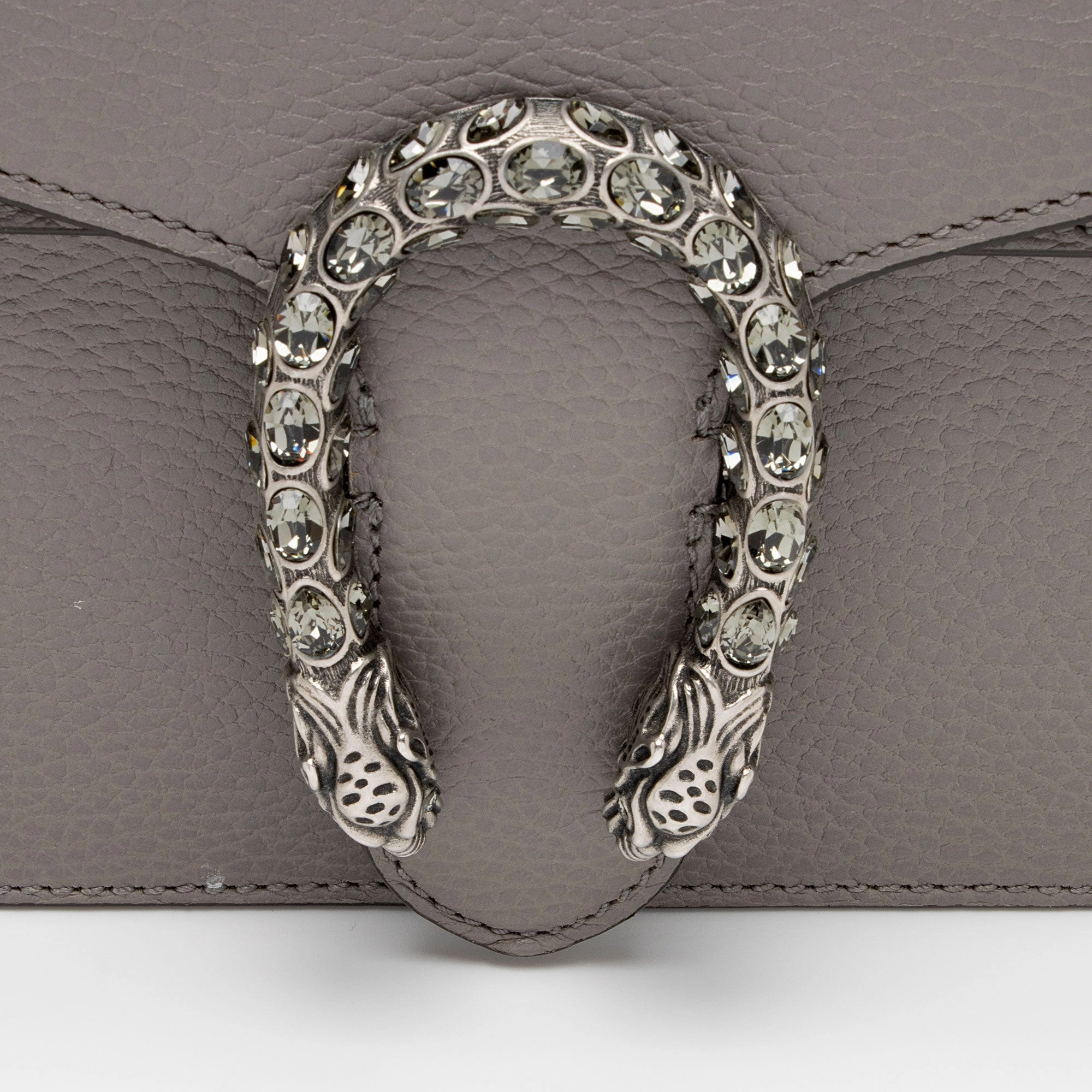 Gucci Leather Crystal Dionysus Small Shoulder Bag (SHF-7IrKBg)