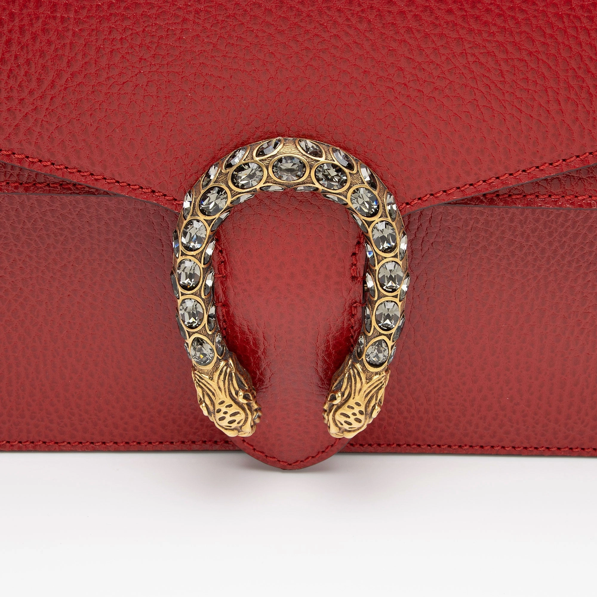 Gucci Leather Crystal Dionysus Small Shoulder Bag (SHF-wjYQEV)