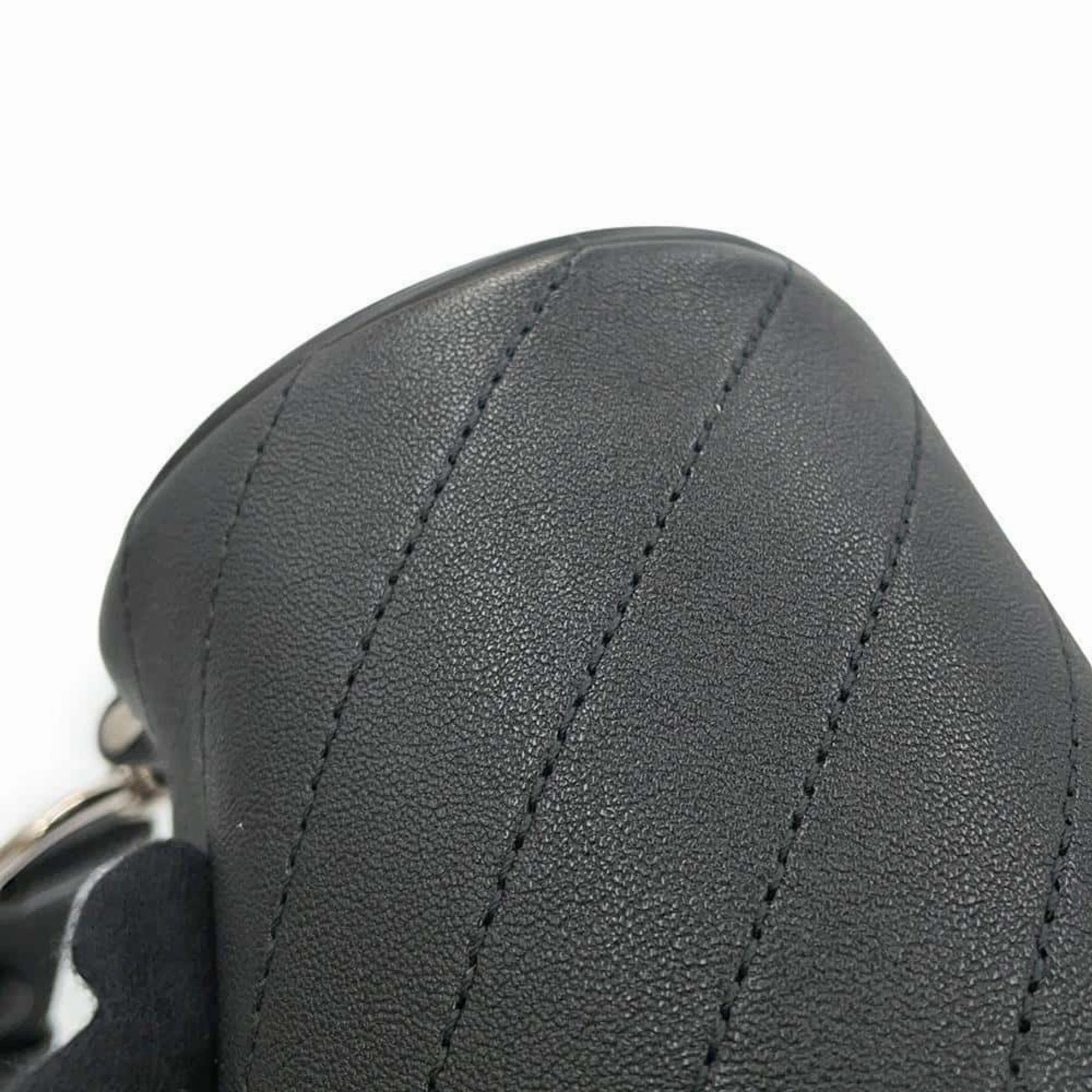 Gucci Leather Handbag Shoulder Bag (Pre-Owned)