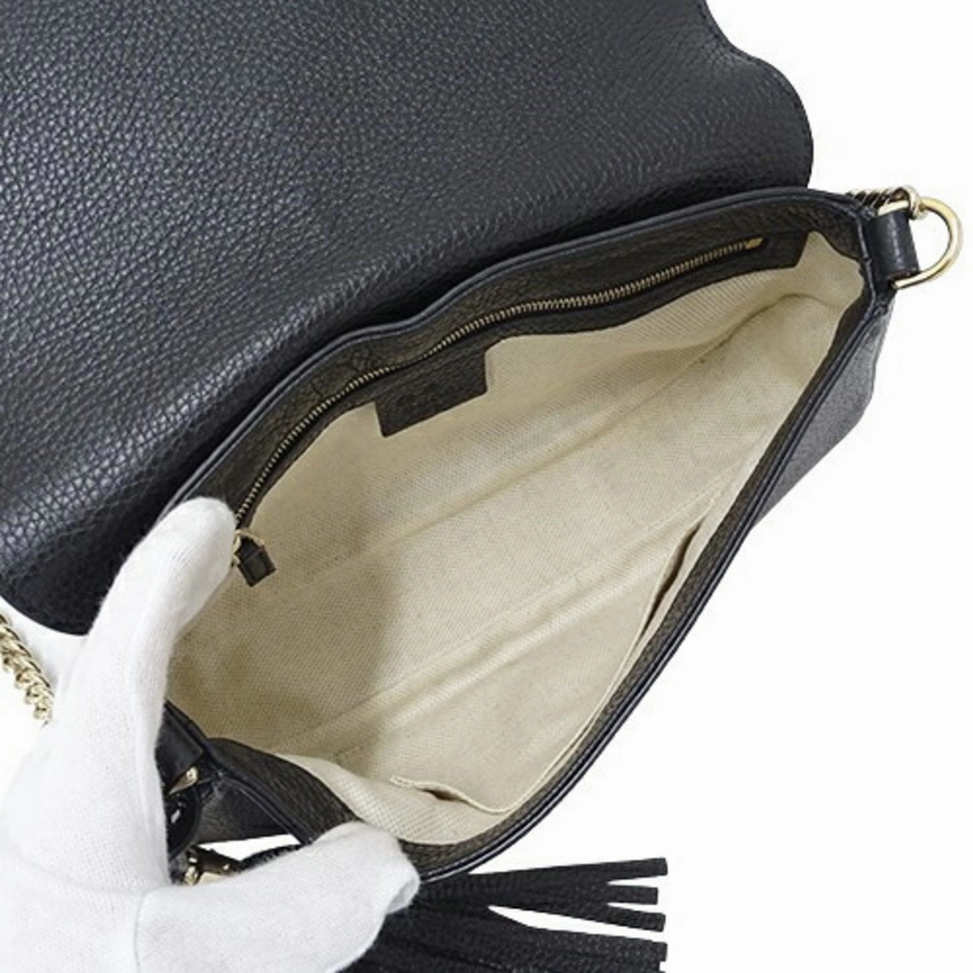 Gucci Leather Shoulder Bag (Pre-Owned)