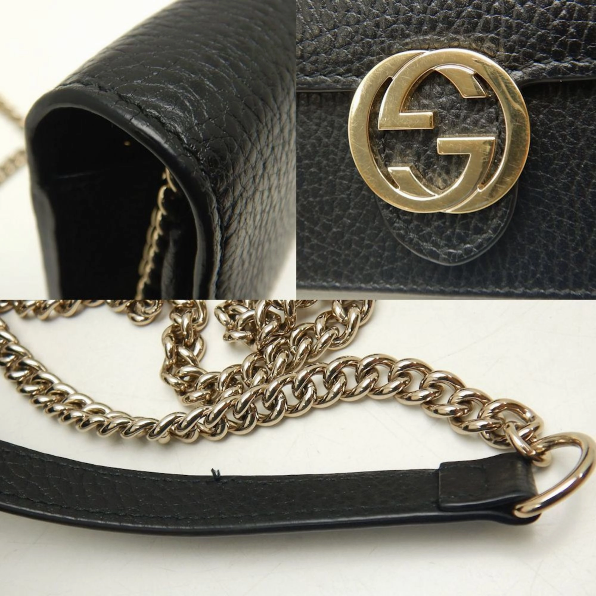Gucci Leather Shoulder Bag (Pre-Owned)