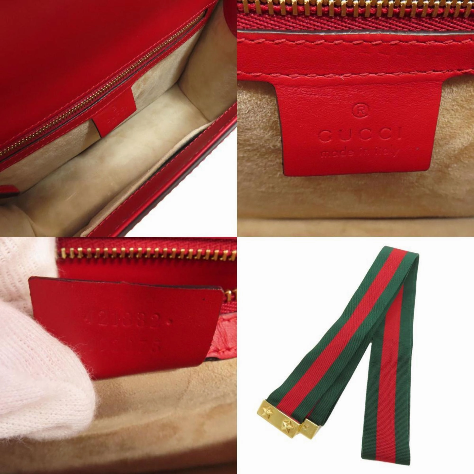 Gucci Leather Shoulder Bag (Pre-Owned)