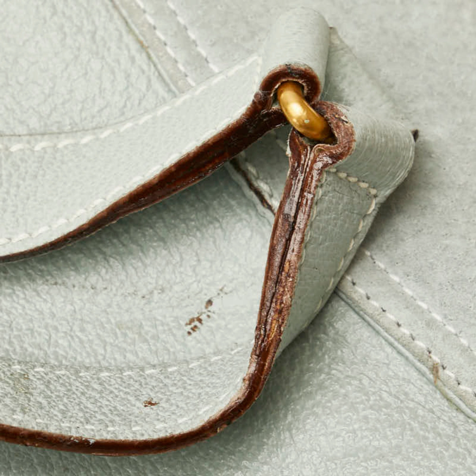 Gucci Light Blue Leather Suede Backpack ()