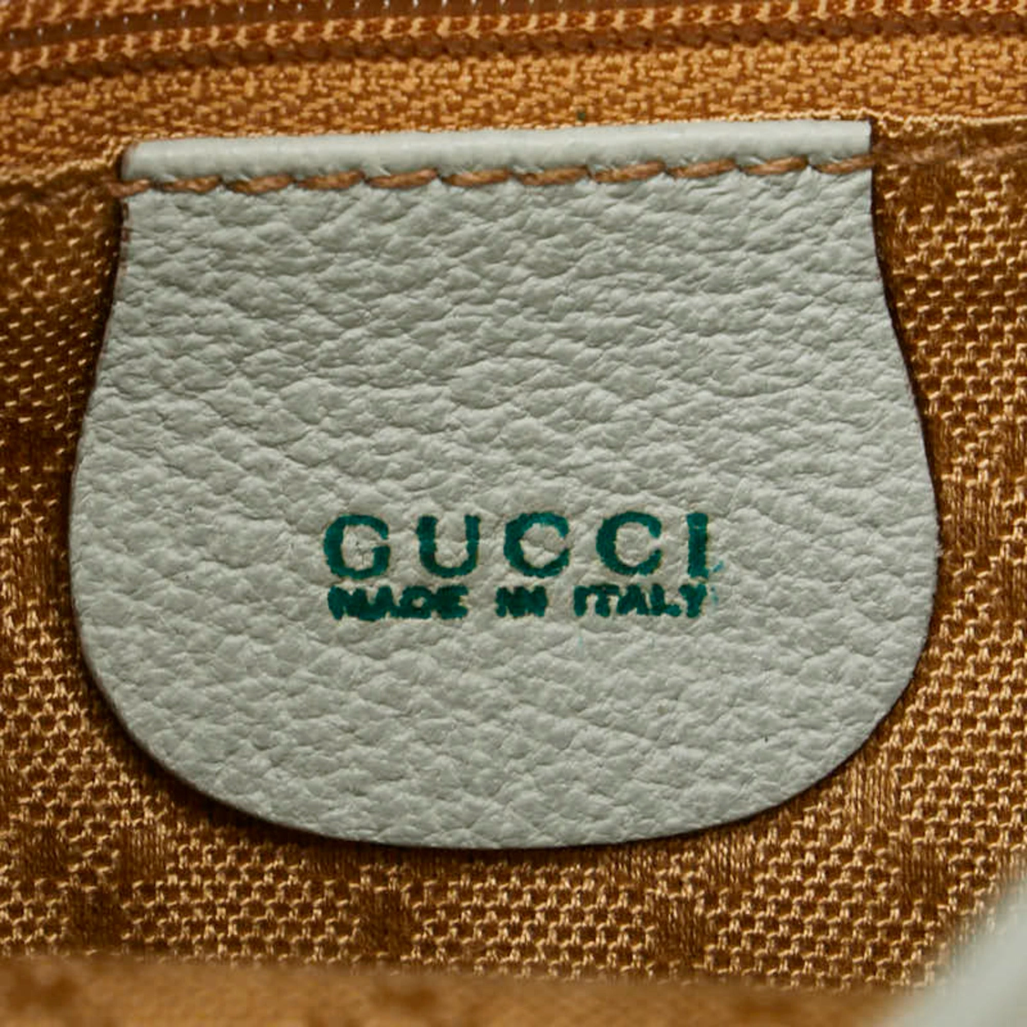 Gucci Light Blue Leather Suede Backpack ()