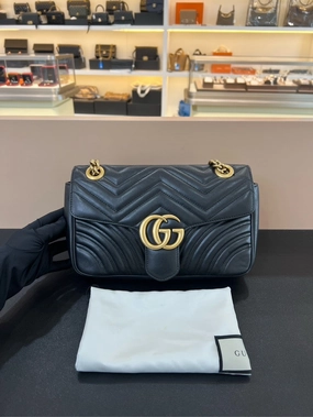 Gucci Marmont 26 Black Shoulder Bag