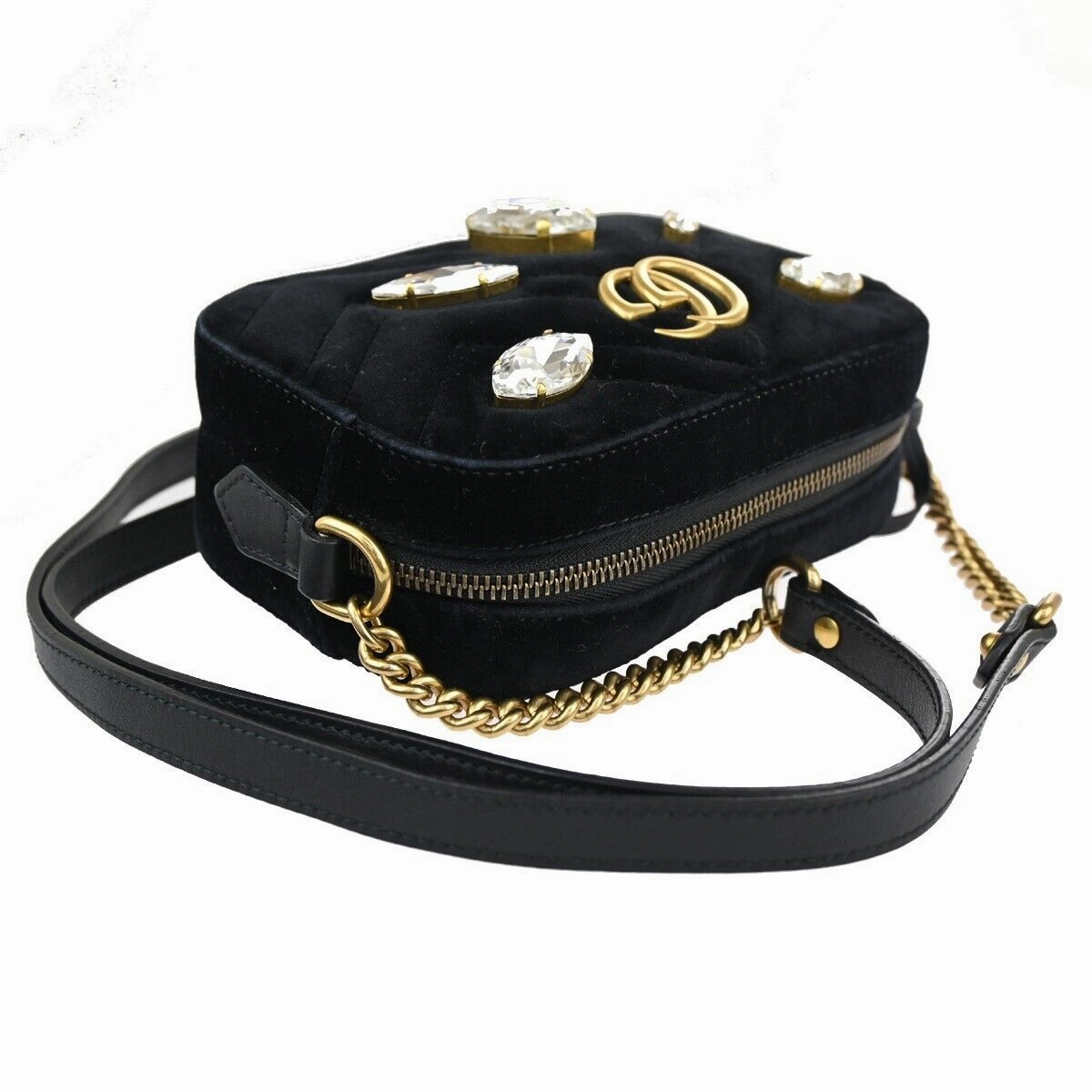 Gucci Marmont  Suede Shoulder Bag ()