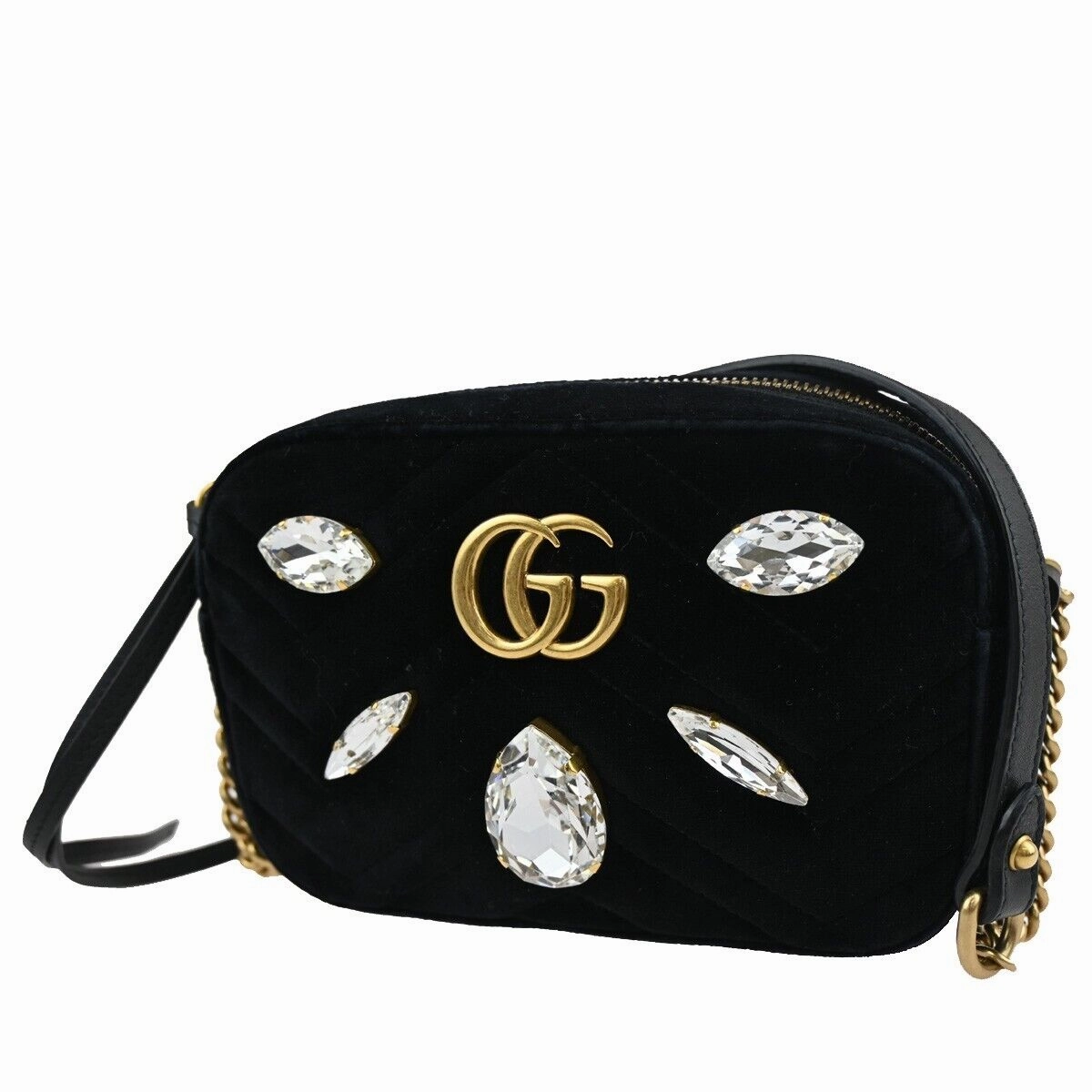 Gucci Marmont  Suede Shoulder Bag ()