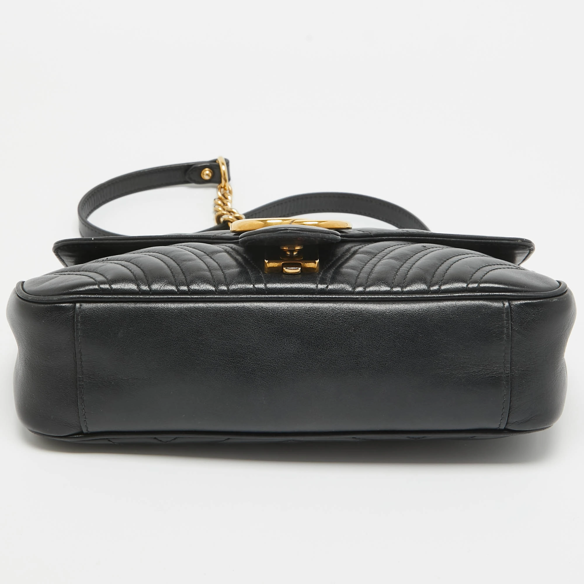 Gucci  Matelass&eacute; Leather Small Gg Marmont Shoulder Bag