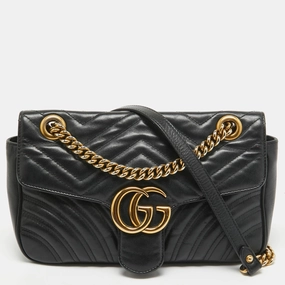 Gucci  Matelass&eacute; Leather Small Gg Marmont Shoulder Bag