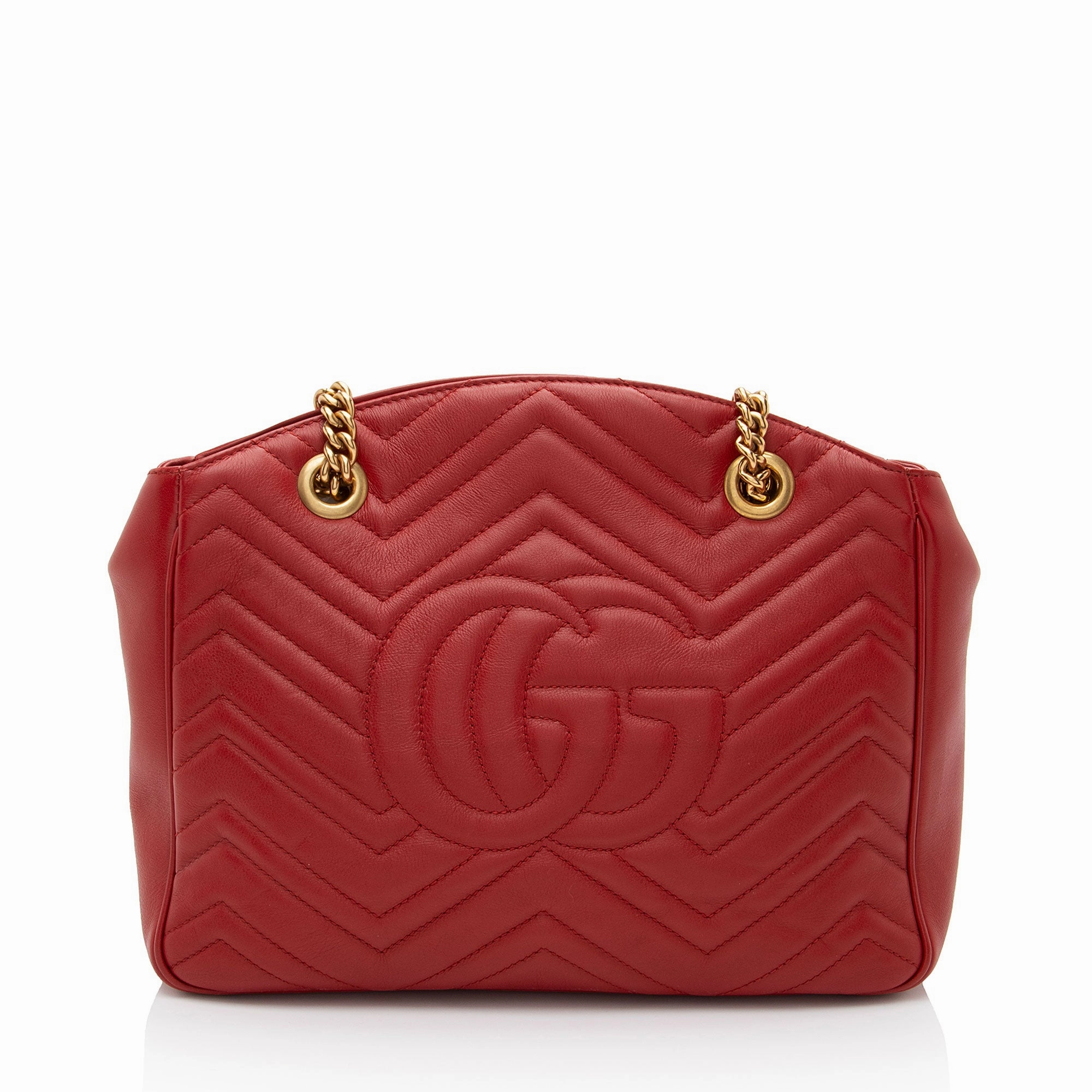 Gucci Matelasse Leather GG Marmont Medium Open Shoulder Bag