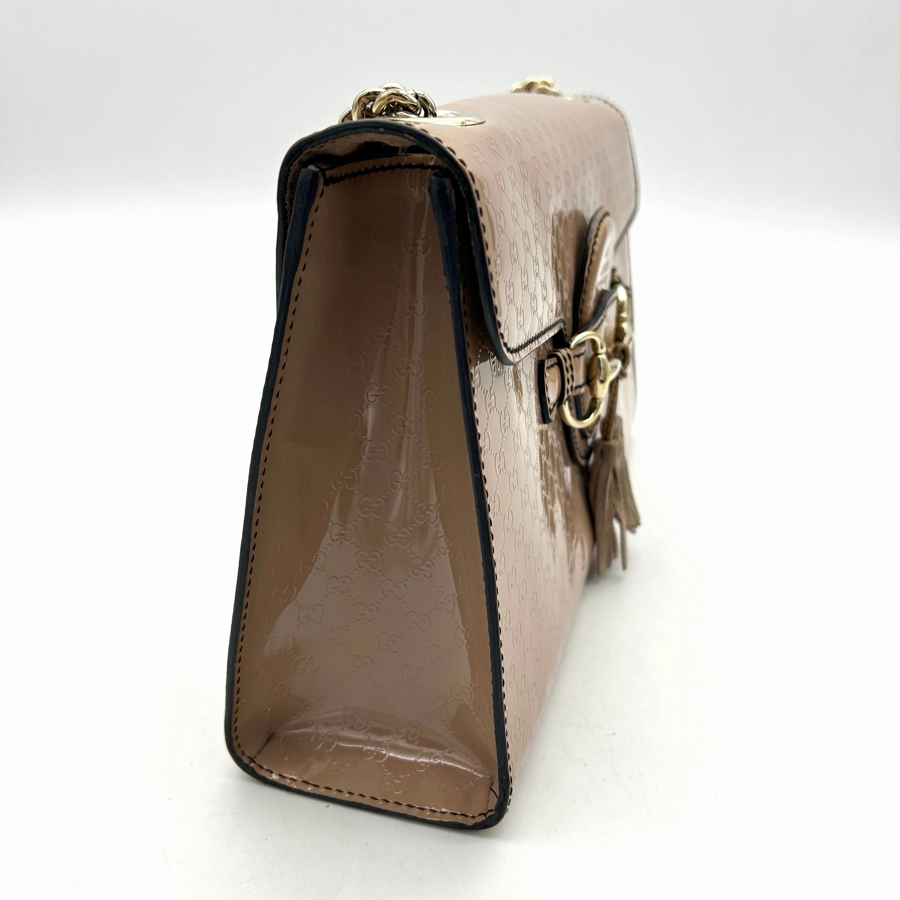 Gucci Medium Shine Guccissima Emily Bag - Pink Shoulder Bags, Handbags LA17154