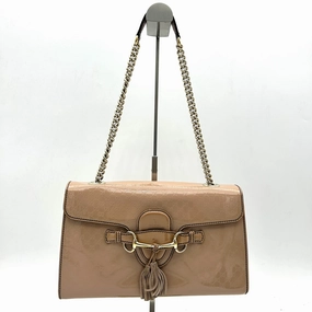 Gucci Medium Shine Guccissima Emily Bag - Pink Shoulder Bags, Handbags LA17154