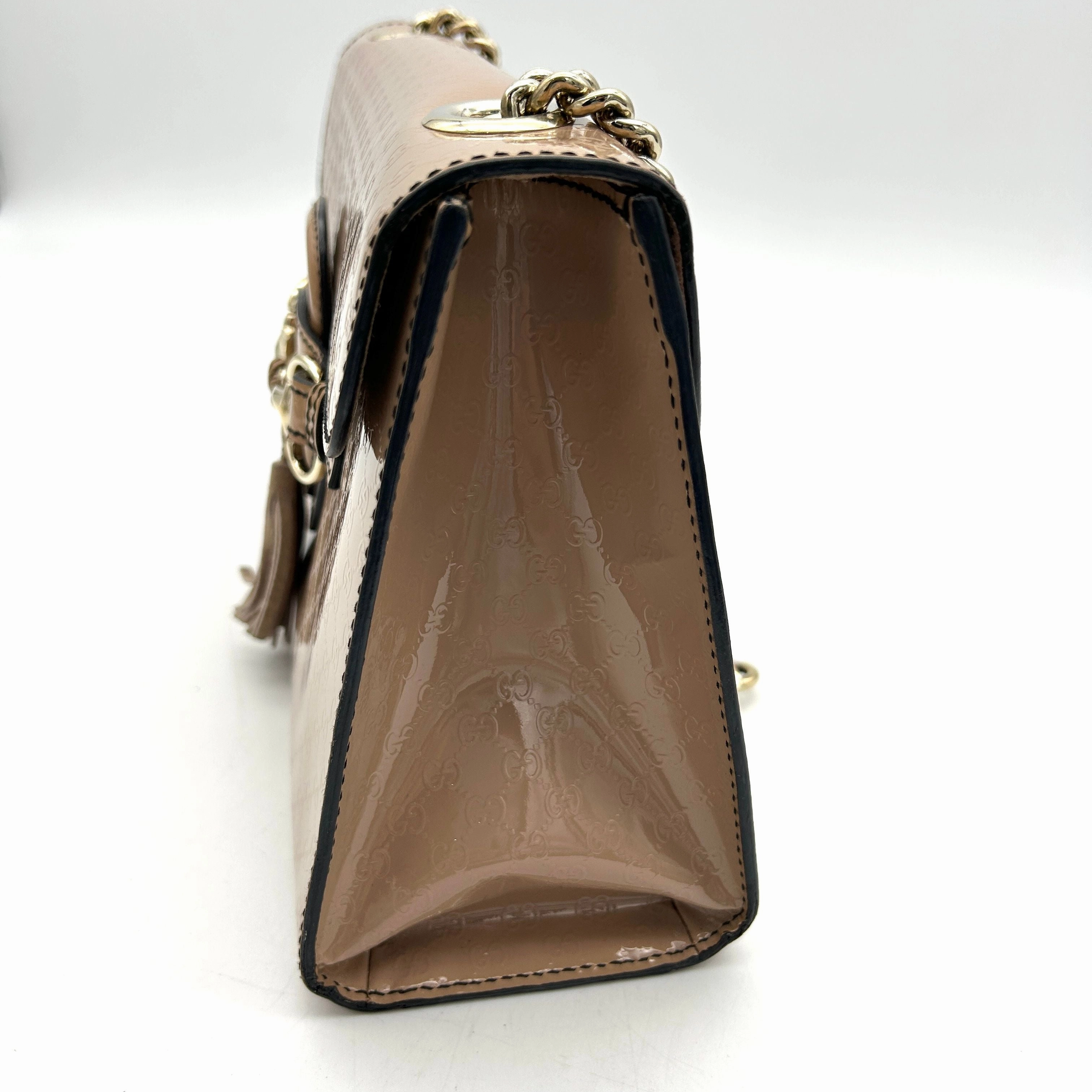 Gucci Medium Shine Guccissima Emily Bag - Pink Shoulder Bags, Handbags LA17154