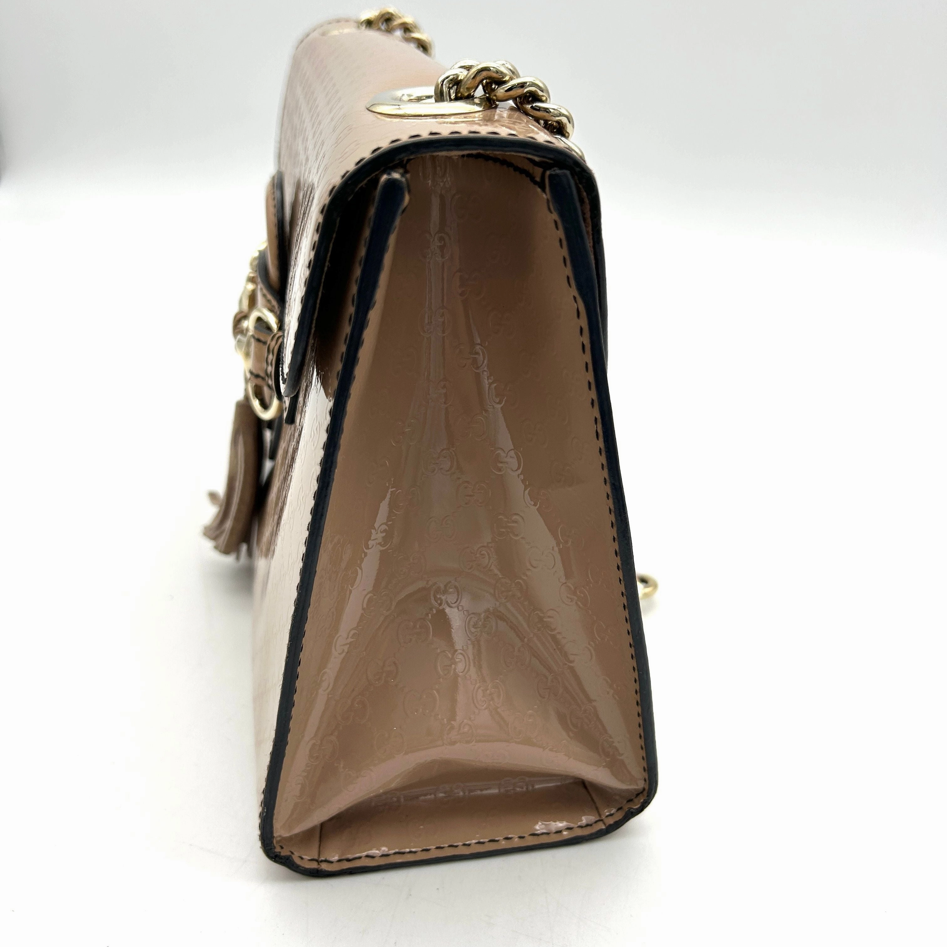 Gucci Medium Shine Guccissima Emily Bag - Pink Shoulder Bags, Handbags LA17154