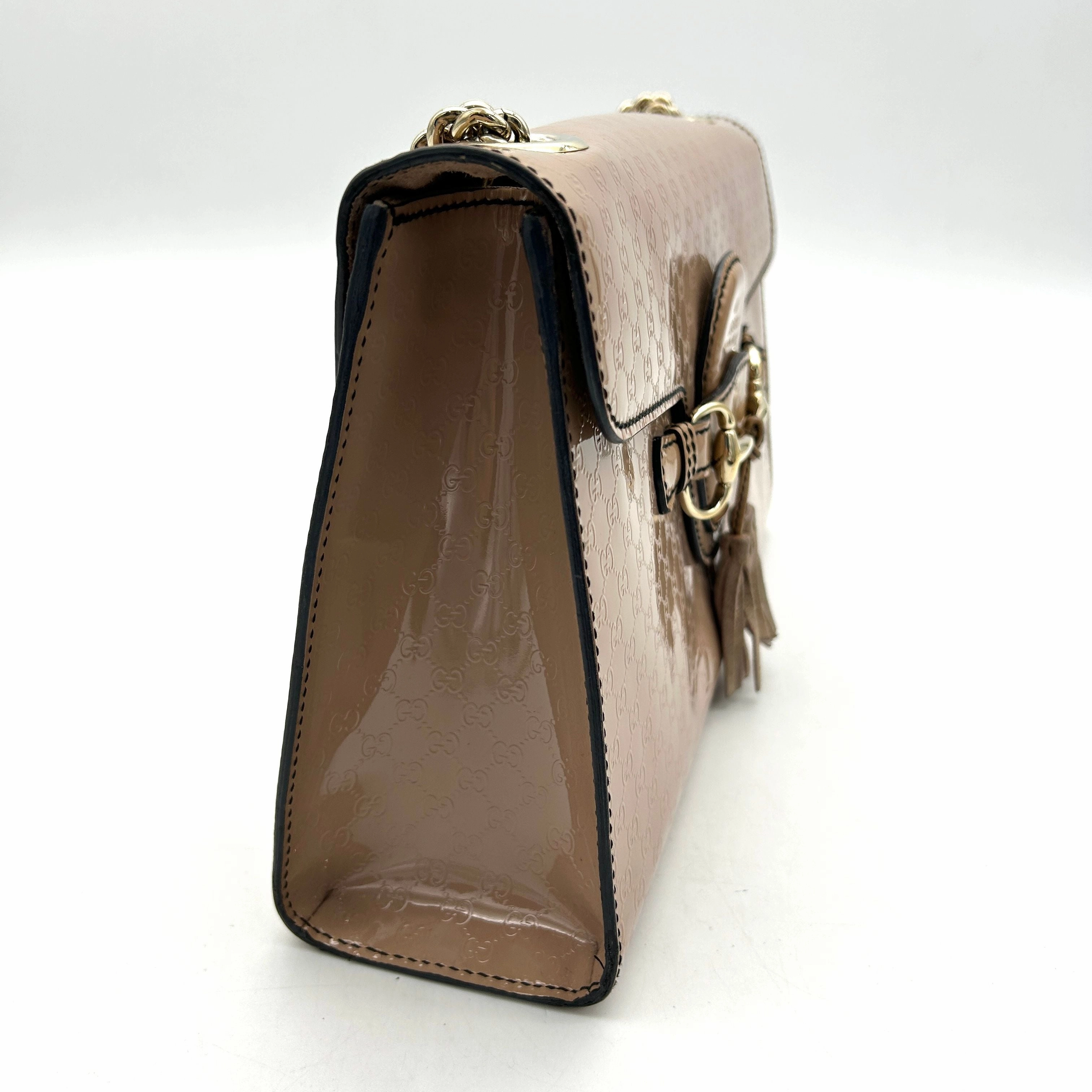 Gucci Medium Shine Guccissima Emily Bag - Pink Shoulder Bags, Handbags LA17154