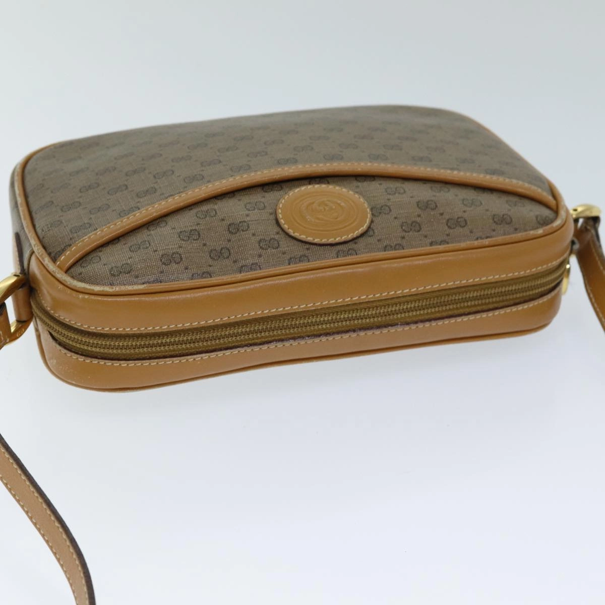 GUCCI Micro GG Canvas Shoulder Bag Beige 007 113 0095  ep4535