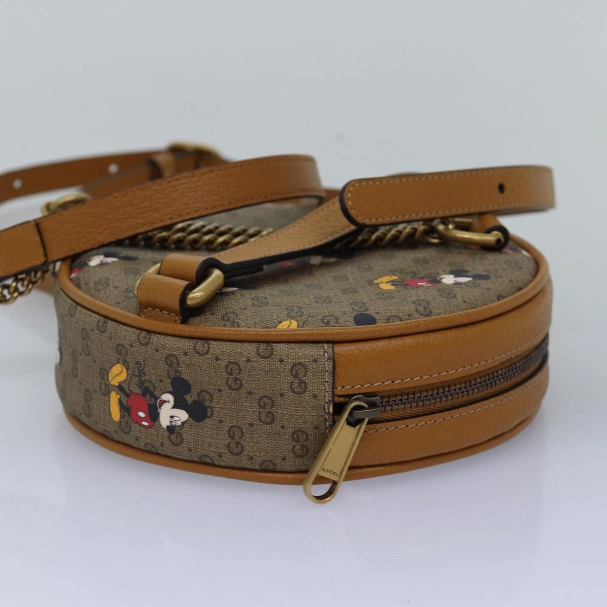 GUCCI Micro GG Supreme Disney Mini Backpack PVC Beige 603730  am6384S