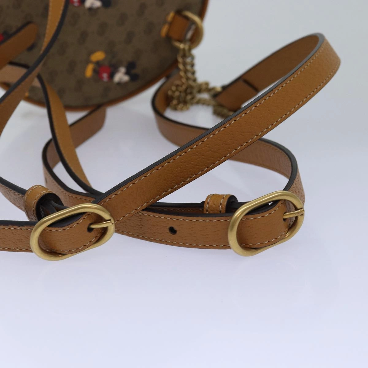 GUCCI Micro GG Supreme Disney Mini Backpack PVC Beige 603730  am6384S
