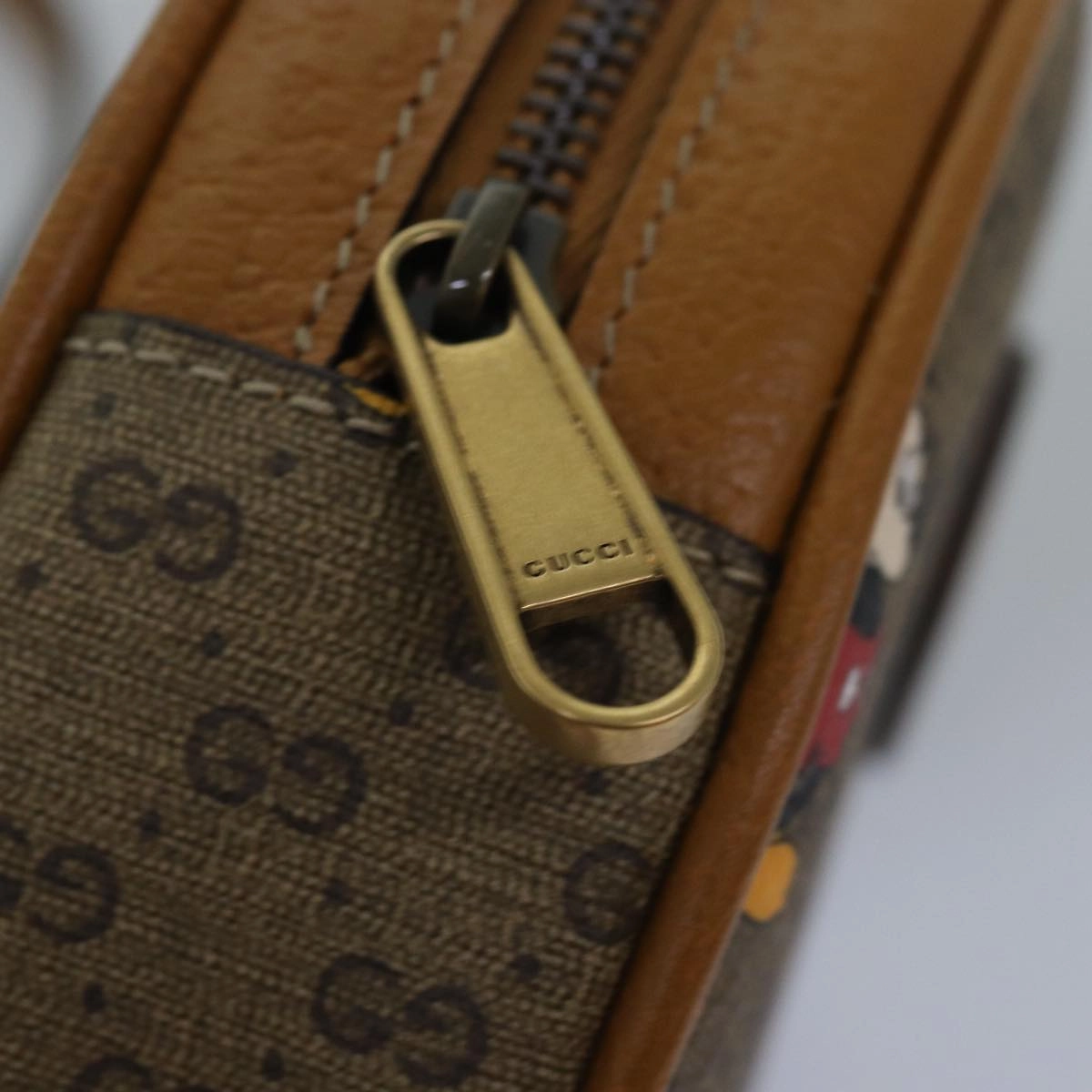 GUCCI Micro GG Supreme Disney Mini Backpack PVC Beige 603730  am6384S