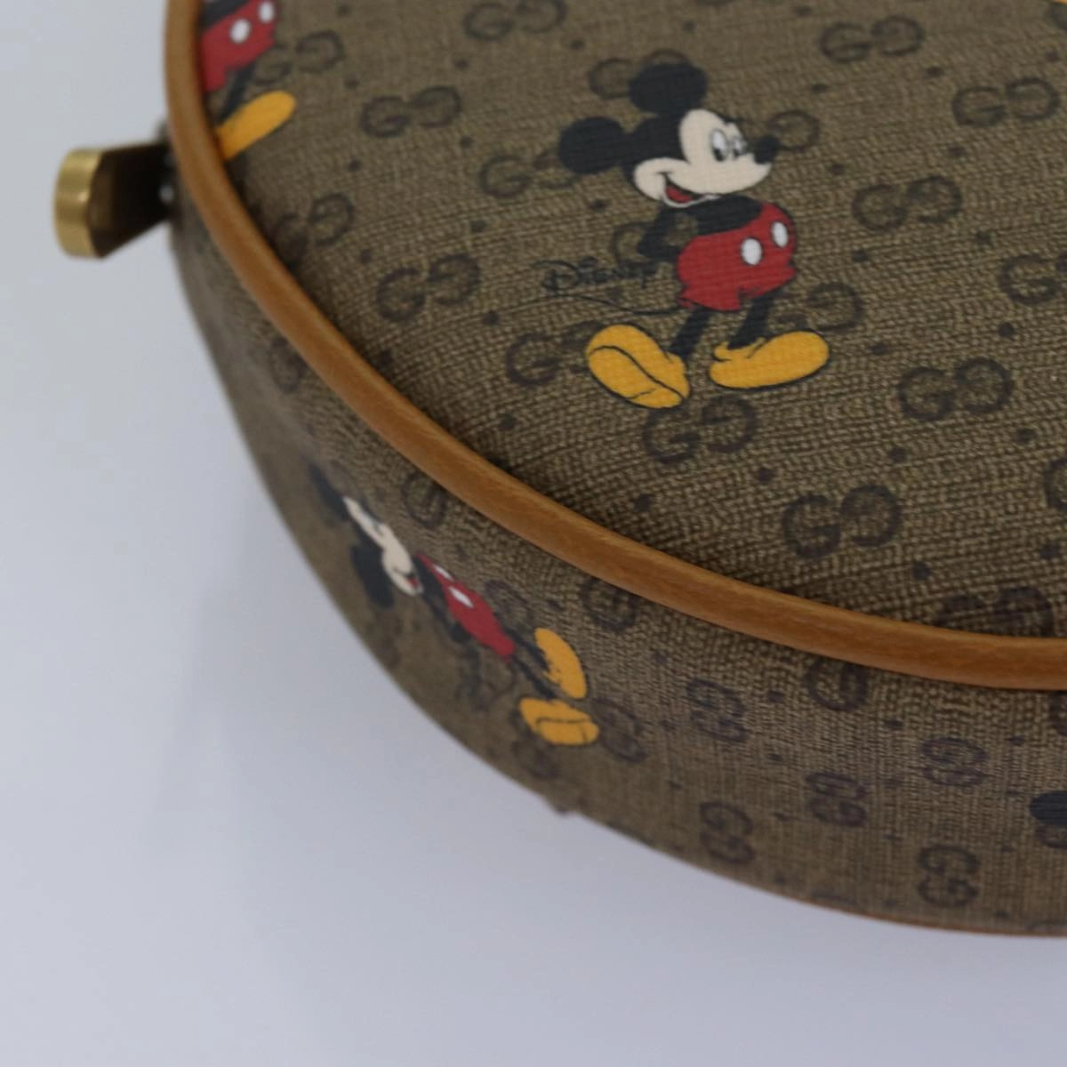 GUCCI Micro GG Supreme Disney Mini Backpack PVC Beige 603730  am6384S